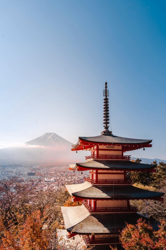 Mt. Fuji from Chureito Pagoda