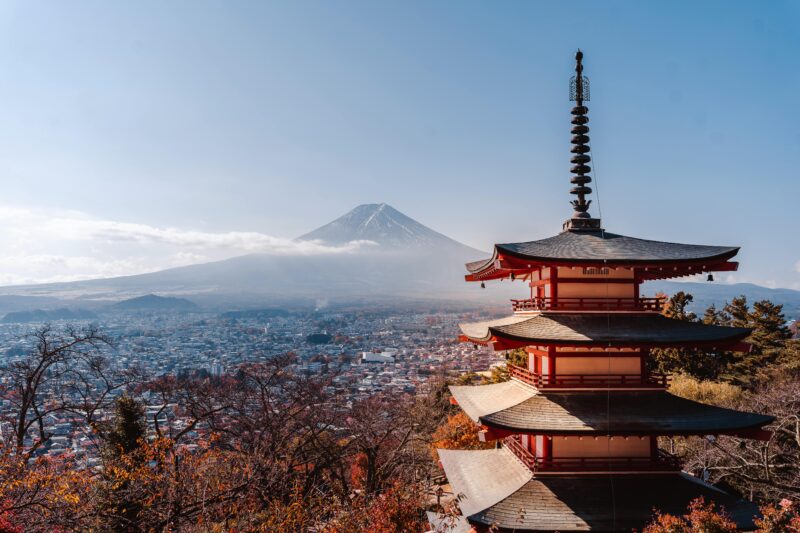 mt fuji view Chureito Pagoda