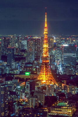 Tokyo Tower at night