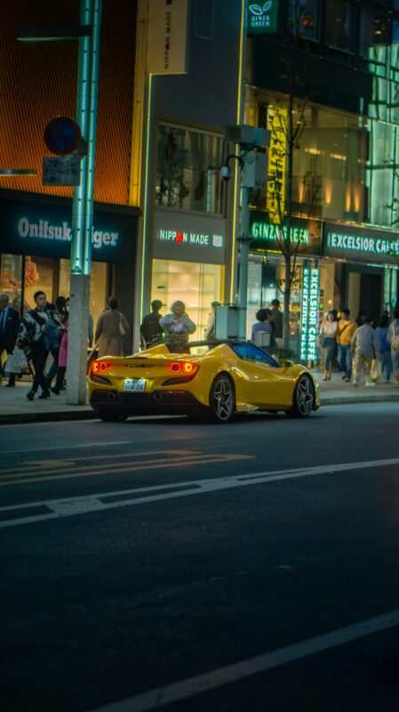 ginza street sports car