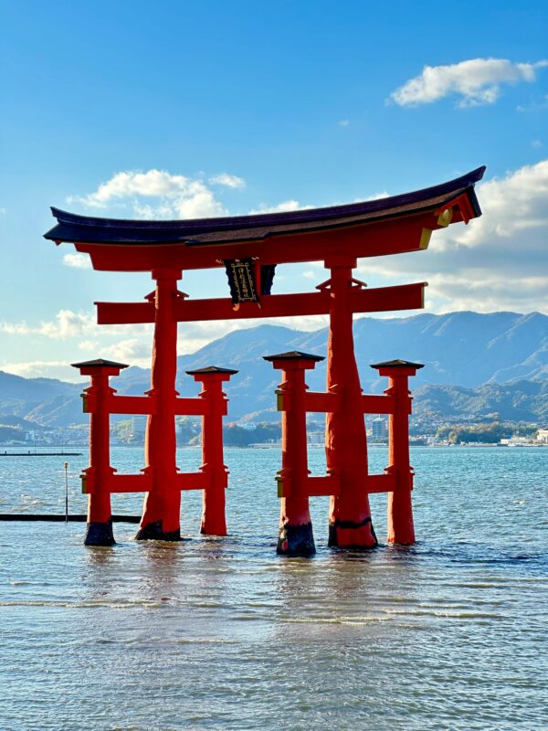 Itsukushima Shinto Shrine torii in hiroshima