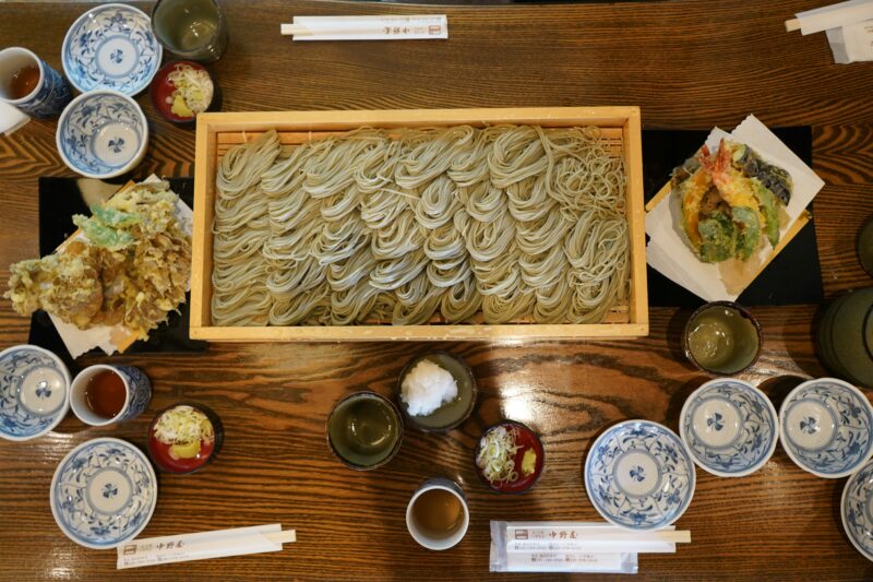 soba with tempura